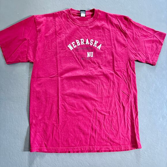 Vintage Nebraska Huskers Red Tee Shirt Short Sleeve XXL 2XL - Picture 1 of 5